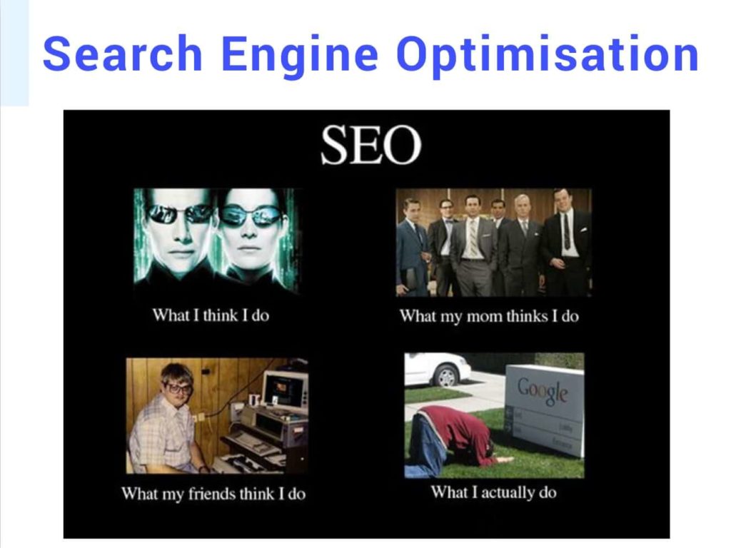 Slide 40 from the Warwick Business School online presence talk